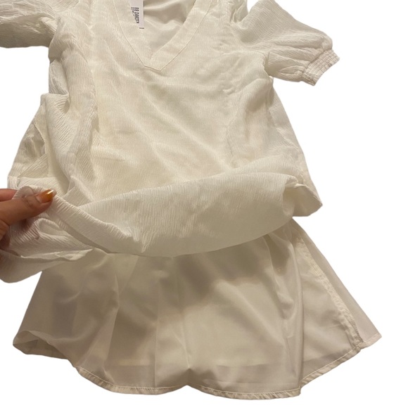 BB DAKOTA by Steve Madden, Fields of Gold Dress, XS, Bright White, NWT, $48 - Picture 4 of 9